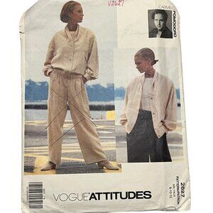 Vintage Vogue Attitudes Carmelo Pomodoro 2627 Sewing Pattern Misses Jacket Pants
